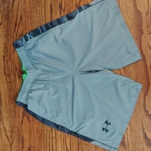 Gray loose fit athletic shorts